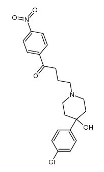 4-(4-氯苯基)-1-[4-(4-硝基苯基)-4-氧代丁基]-4-哌啶醇 结构式