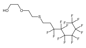 2-[2-(3,3,4,4,5,5,6,6,7,7,8,8,8-十三氟辛硫基)乙氧基]乙醇 结构式