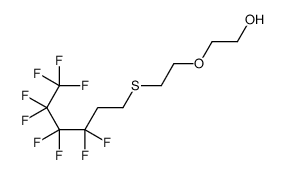 2-[2-(3,3,4,4,5,5,6,6,6-九氟己基硫基)乙氧基]乙醇 结构式