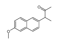 3-(6-甲氧基萘-2-基)丁-2-酮 结构式