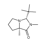 (3S,7aR)-3-(叔丁基)-2,7a-二甲基六氢-1H-吡咯并[1,2-c]咪唑-1-酮 结构式