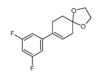 8-(3,5-二氟苯基)-1,4-二氧杂螺[4.5]癸-7-烯 结构式