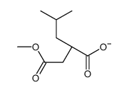 (2S)-2-(2-甲氧基-2-氧代乙基)-4-甲基戊酸甲酯 结构式