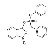 1-[(二苯氧基膦酰基)氧基]-1,2-苯并碘氧杂环戊-3(1H)-酮 结构式