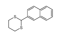 2-(2-萘基)-1,3-二噻烷 结构式