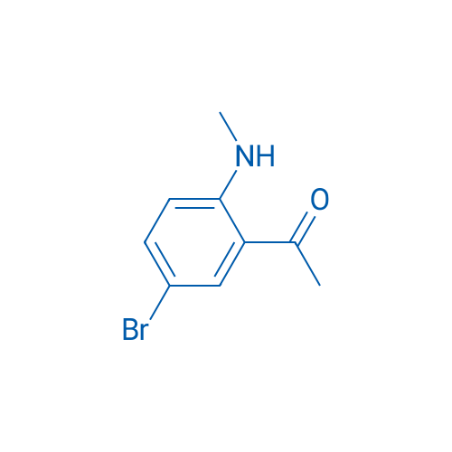 1-[5-Bromo-2-(methylamino)phenyl]ethanone 结构式