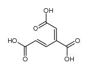 1,3-Butadiene-1,2,4-tricarboxylic acid, (E,E)- (9CI) 结构式
