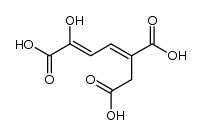 5-(羧甲基)-2-羟基粘康酸 结构式
