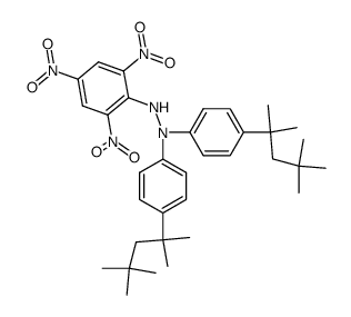 2,2-二-(4-叔辛基苯基)苦基肼 结构式