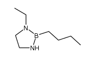 2-丁基-1-乙基-1,3,2-二氮杂硼杂环戊烷 结构式