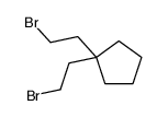 1,1-Bis(2-bromoethyl)cyclopentane 结构式