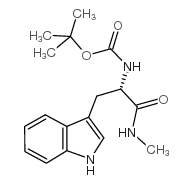 N-甲基-Nα-{[(2-甲基-2-丙基)氧基]羰基}-L-色氨酰胺 结构式