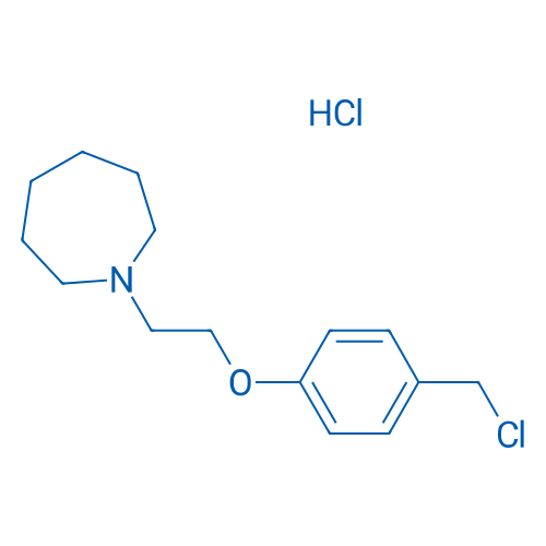 1-(2-(4-(氯甲基)苯氧基)乙基)氮杂环庚烷盐酸盐 结构式