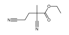 2,4-二氰基-2-甲基丁酸乙酯 结构式