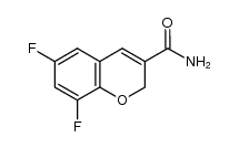 6,8-二氟-2H-色烯-3-甲酰胺 结构式