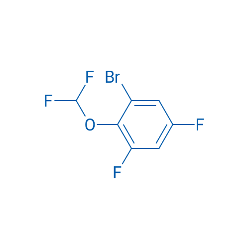 1-bromo-2-(difluoromethoxy)-3,5-difluorobenzene 结构式