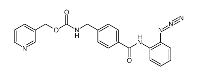 Carbamic acid, N-[[4-[[(2-azidophenyl)amino]carbonyl]phenyl]methyl]-, 3-pyridinylmethyl ester 结构式