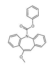 10-甲氧基-5H-二苯并[b,f]氮杂卓-5-羧酸苯酯 结构式
