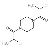 1,4-双(2-氯丙酰基)哌嗪 结构式