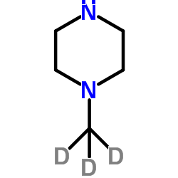 N-甲基-D3-哌嗪 结构式