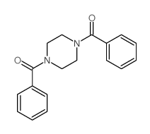1,4-二苯甲酰基哌嗪 结构式