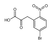 5-溴-2-硝基-α-氧代苯丙酸 结构式