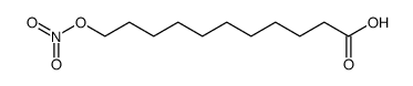 11-硝酸酯基十一烷酸 结构式