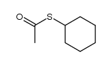 硫代乙酸S-环己酯 结构式