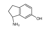 (R)-(-)-6-羟基-1-氨基茚满 结构式