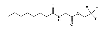 N-octanoylglycine trifluoroethyl ester 结构式