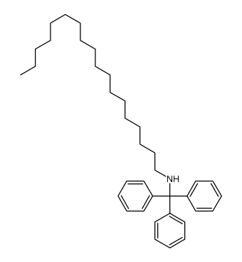 N-十八烷基-α,α-二苯基苯甲胺 结构式
