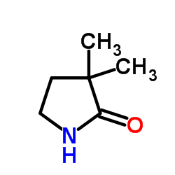 3,3-二甲基-2-氧代吡咯烷 结构式