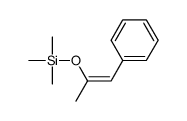 (E)-三甲基(1-苯基-1-丙烯-2-基氧基)硅烷 结构式