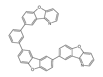 8-(3-(8-(benzofuro[3,2-b]pyridin-8-yl)dibenzo[b,d]furan-2-yl)phenyl)benzofuro[3,2-b]pyridine 结构式