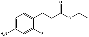 3-(4-氨基-2-氟苯基)丙酸乙酯 结构式