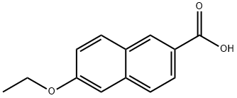 6-乙氧基-2-萘甲酸 结构式
