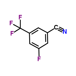 3-氟-5-(三氟甲基)苯甲腈 结构式
