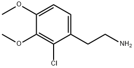 2-(2-氯-3,4-二甲氧基苯基)乙胺 结构式