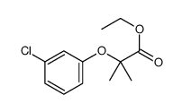 2-(3-氯苯氧基)-2-甲基丙酸乙酯 结构式