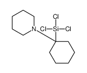1-[1-(三氯硅基)环己基]哌啶 结构式