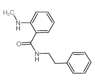 2-(METHYLAMINO)-N-PHENETHYLBENZAMIDE 结构式