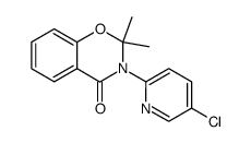 2,2-二甲基-3-(5-氯吡啶-2-基)-4H-1,3-苯并恶嗪 结构式