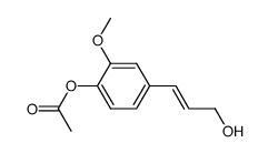 (E)-3-(4-乙酰氧基-3-甲氧基苯基)-2-丙烯-1-醇 结构式