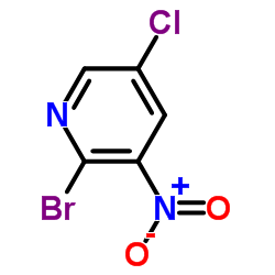 2-溴-5-氯-3-硝基吡啶 结构式