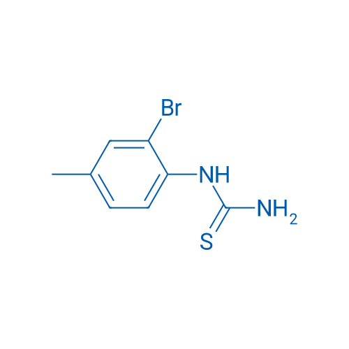 2-溴-4-甲基苯基硫脲 结构式