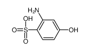 2-氨基-4-羟基苯磺酸 结构式