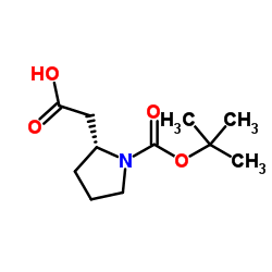 (R)-2-(羧甲基)吡咯烷盐酸盐 结构式