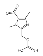 1H-Imidazole-2-methanol, 1,4-dimethyl-5-nitro-, carbamate (ester) (9CI) 结构式