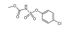 Carbamic acid, [(4-chlorophenoxy)sulfonyl]-, methyl ester (9CI) 结构式