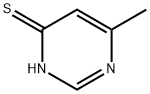 6-甲基嘧啶-4(3H)-硫酮 结构式